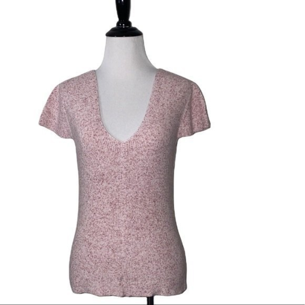 Chelsea28 women’s XS marled short sleeved sweater
